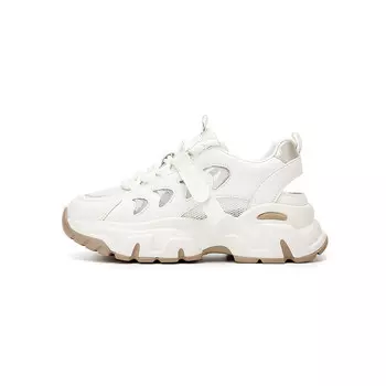 Кроссовки женские толстые низкие Daphne, белый/синий