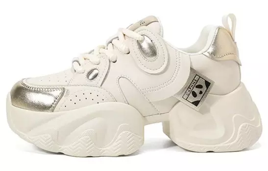 Кроссовки женские толстые низкие Daphne, бежевый