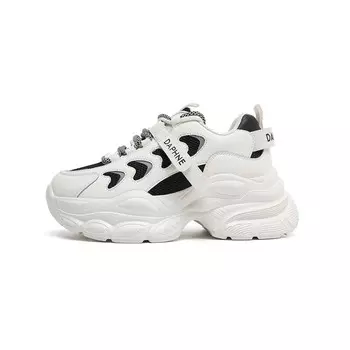 Кроссовки женские толстые низкие Daphne, бежевый/черный