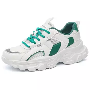 Кроссовки женские толстые низкие Daphne, бежевый/оранжевый