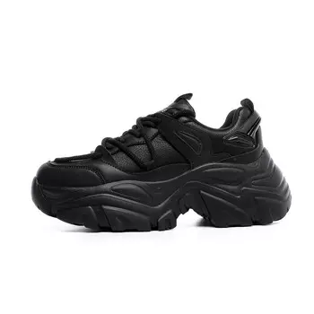 Кроссовки женские толстые низкие Daphne, черный