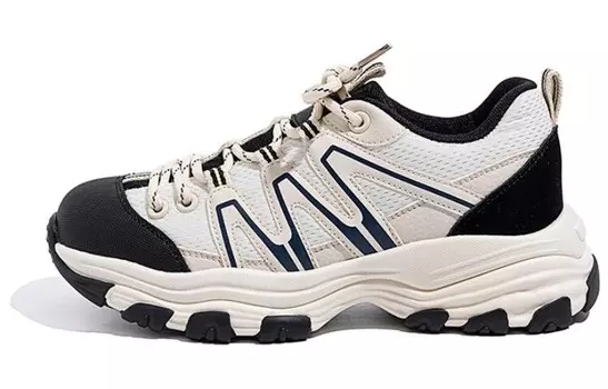 Кроссовки женские толстые низкие Daphne, черный/белый