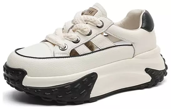 Кроссовки женские толстые низкие Daphne, красный