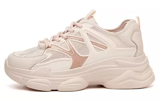 Кроссовки женские толстые низкие Daphne, розовый