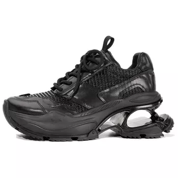 Кроссовки женские толстые низкие Dibo, черный