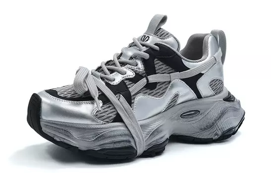 Кроссовки женские толстые низкие Eblan, бежевый