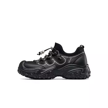 Кроссовки женские толстые низкие Eblan, черный