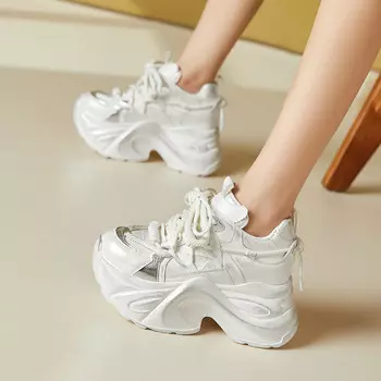 Кроссовки женские толстые низкие Egger Bird, белый