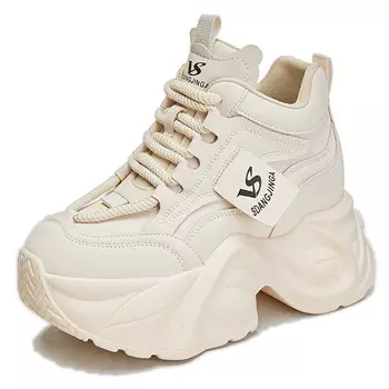 Кроссовки женские толстые низкие Egger Bird, черный