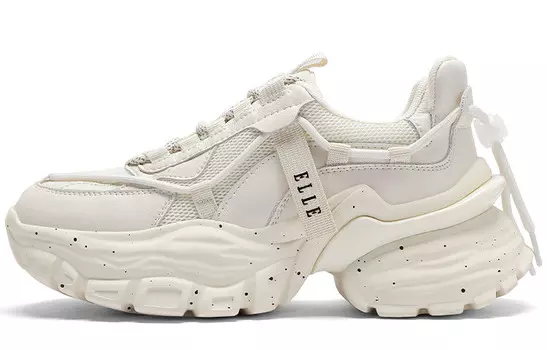 Кроссовки женские толстые низкие Elle, черный