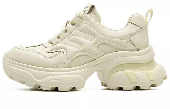 Кроссовки женские толстые низкие Elle, черный