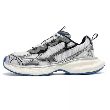 Кроссовки женские толстые низкие Ewed, белый/синий