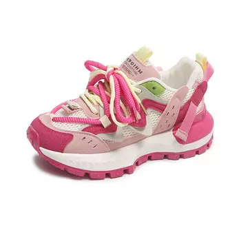 Кроссовки женские толстые низкие Ewed, красный