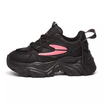 Кроссовки женские толстые низкие Exull Q, черный