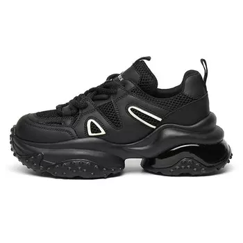 Кроссовки женские толстые низкие Exull Q, хаки