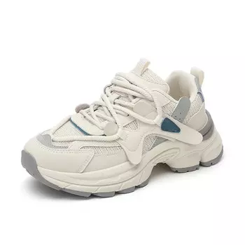 Кроссовки женские толстые низкие Exull Q, хаки