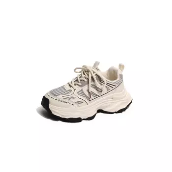 Кроссовки женские толстые низкие Fannaishi, красный