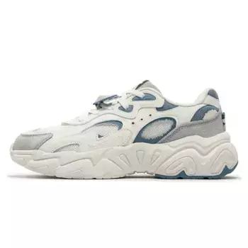 Кроссовки женские толстые низкие Feather белый/античные серо-голубой 361°