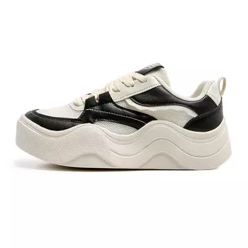 Кроссовки женские толстые низкие Feiyue, черный