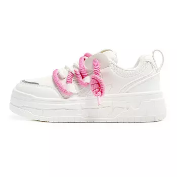 Кроссовки женские толстые низкие Feiyue, серый