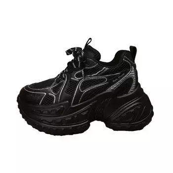 Кроссовки женские толстые низкие Forest Princess, цвет Gunmetal Gray 1L06