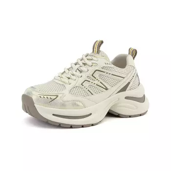 Кроссовки женские толстые низкие Gemeiq, цвет Coffee