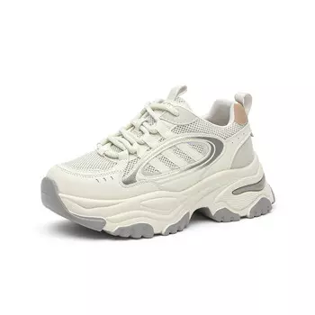 Кроссовки женские толстые низкие Gemeiq, цвет Light Coffee