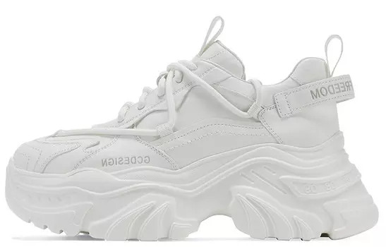 Кроссовки женские толстые низкие Gg-Cc, черный