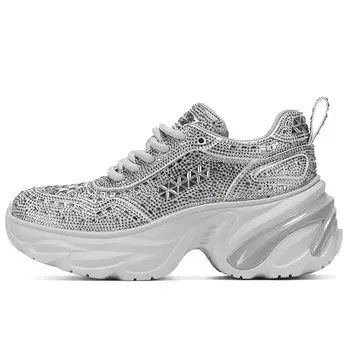 Кроссовки женские толстые низкие Gg-Cc, серый