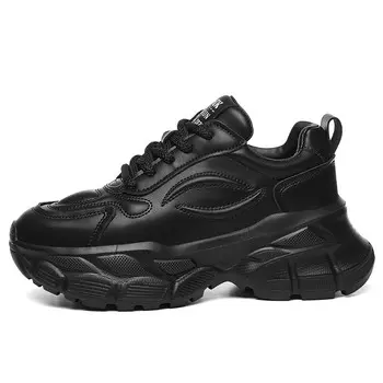 Кроссовки женские толстые низкие Golden Silk Rabbit, черный