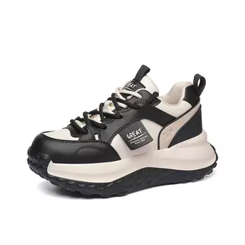 Кроссовки женские толстые низкие Golden Silk Rabbit, черный