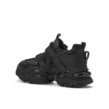 Кроссовки женские толстые низкие Harson, черный