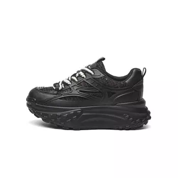 Кроссовки женские толстые низкие Help, черный