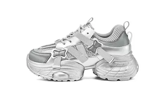 Кроссовки женские толстые низкие Hla, цвет Burgundy