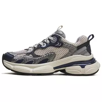 Кроссовки женские толстые низкие Hotwind, серый/синий