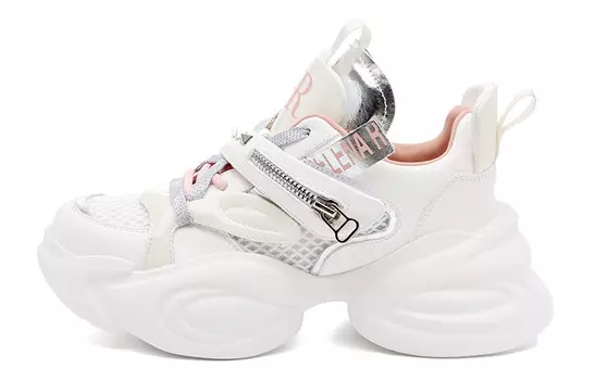 Кроссовки женские толстые низкие Hr, белый