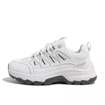 Кроссовки женские толстые низкие Huanqiu, белый/черный