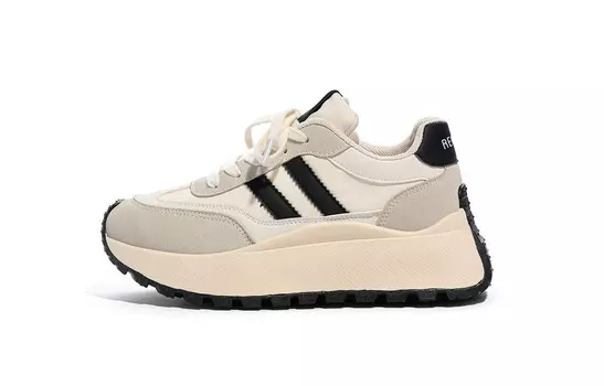 Кроссовки женские толстые низкие Humanism 1986, черный