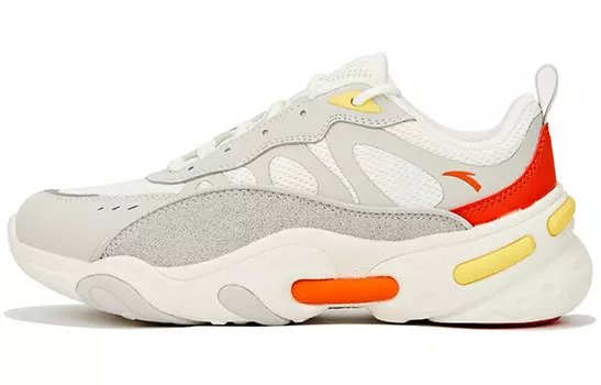 Кроссовки женские толстые низкие Ivory White/odin Gray Anta