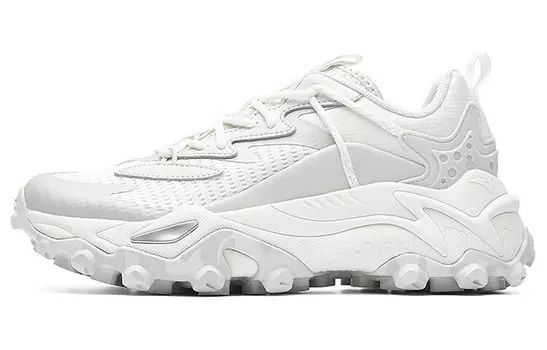 Кроссовки женские толстые низкие Ivory White/one-degree Gray/white Gray Anta