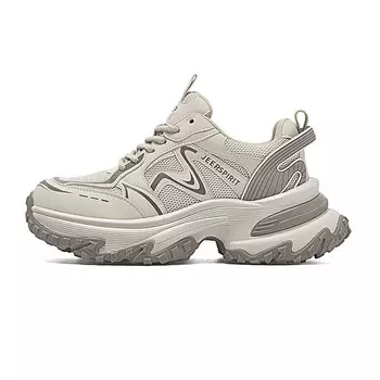 Кроссовки женские толстые низкие Jeep Spirit, цвет Gray Black