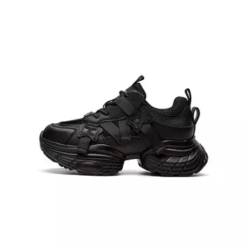 Кроссовки женские толстые низкие Jin Baichuan, черный