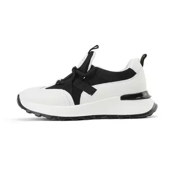 Кроссовки женские толстые низкие Josiny, белый/черный