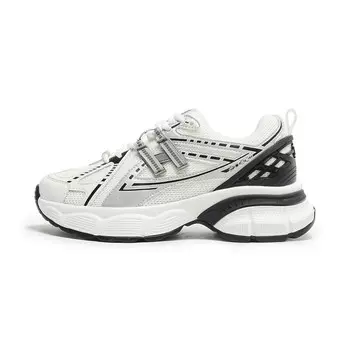 Кроссовки женские толстые низкие Josiny, бежевый/черный