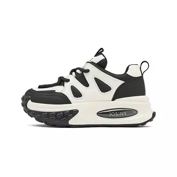 Кроссовки женские толстые низкие Josiny, бежевый/черный