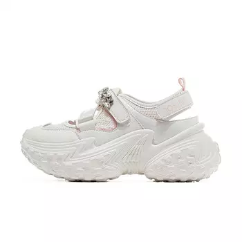 Кроссовки женские толстые низкие Josiny, бежевый/розовый