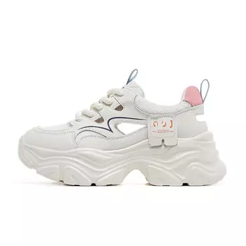 Кроссовки женские толстые низкие Josiny, бежевый/синий