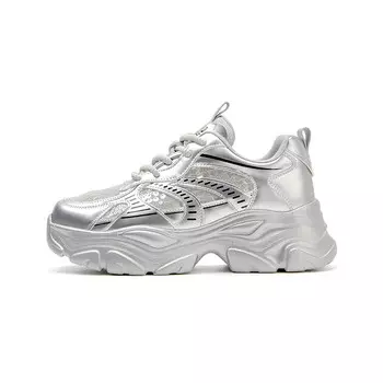 Кроссовки женские толстые низкие Josiny, цвет Silver Gray