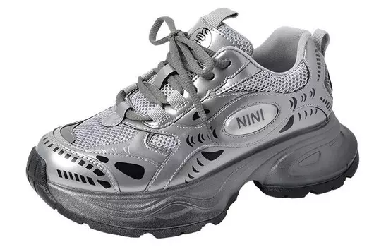 Кроссовки женские толстые низкие Josiny, серый