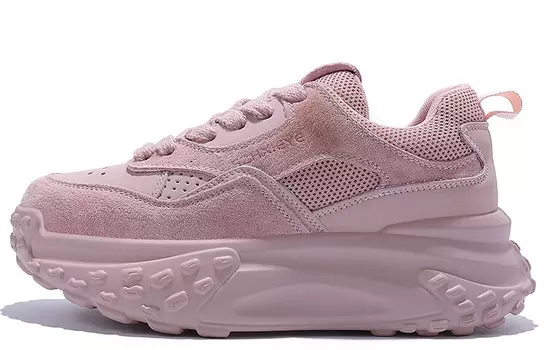 Кроссовки женские толстые низкие Junjali, красный